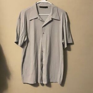 Men's Gray Short Sleeve Shirt